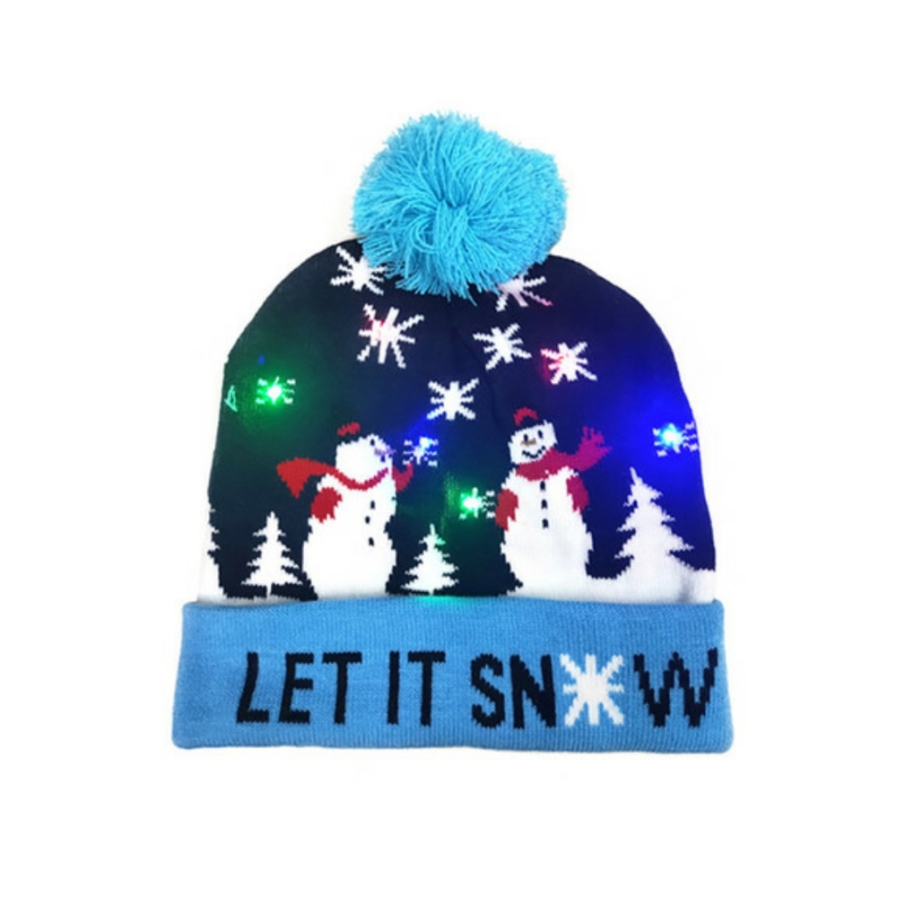 Let It Snow Light up hat - Picture 2 of 2